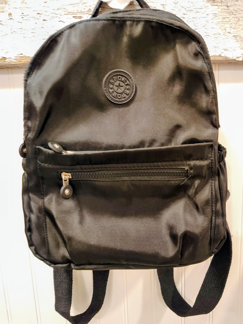 Sporty Black Men's Backpack